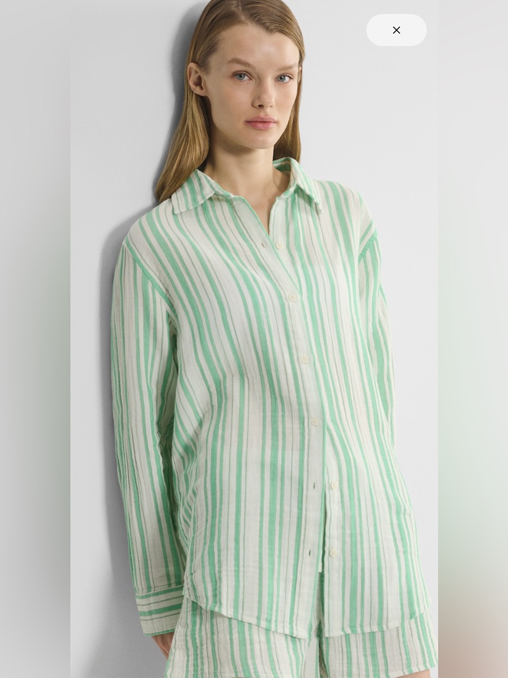 Aritzia - Little Moon - AirPlush Cotton Sail Shirt - Small
